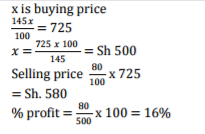 Mathematics Paper 1 Marking Scheme - 2015 KCSE Meru South Form 4 Joint Examination